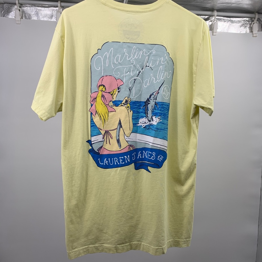 men’s lauren james yellow shirt